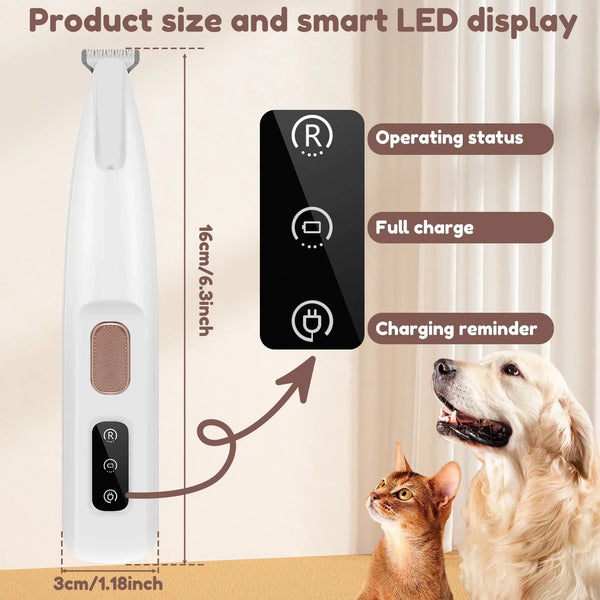 LED Light Dog Paw Trimmer